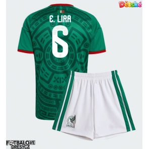 Mexiko Erik Lira #6 Dětské Domácí dres komplet MS 2026 Krátký Rukáv (+ trenýrky)